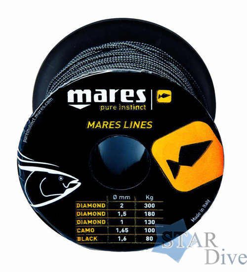 Линь полиестр Mares 1.6 мм 80 кг