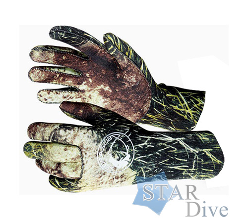 Перчатки для подводной Sporasub Sea Green Camu 3D 2 мм