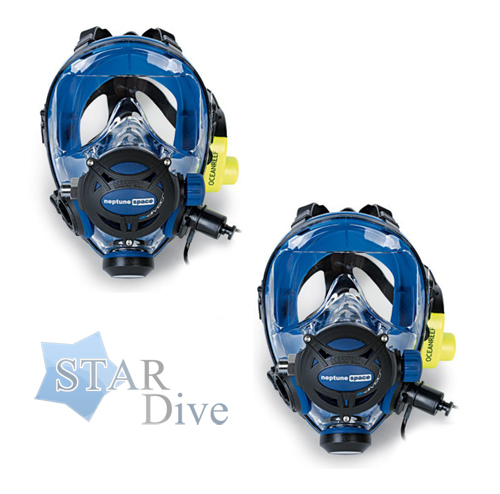 Комплект для двух человек, две полнолицевые маски и два модуля подводной связи Ocean Reef G-Divers
