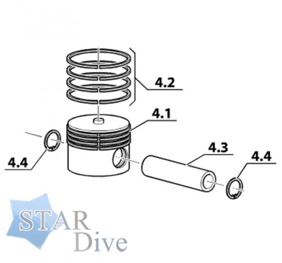 Поршень для 2-й ступени Coltri Sub MCH-6